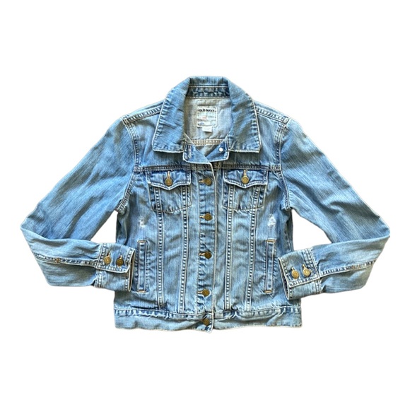 Old Navy Jackets & Blazers - Old Navy Women’s Distressed Denim Jean Jacket Size Medium